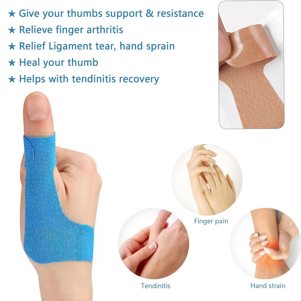Kinesiology Tape Sports - 엄지용 10PCS 운동 요법 테이프, 엄지