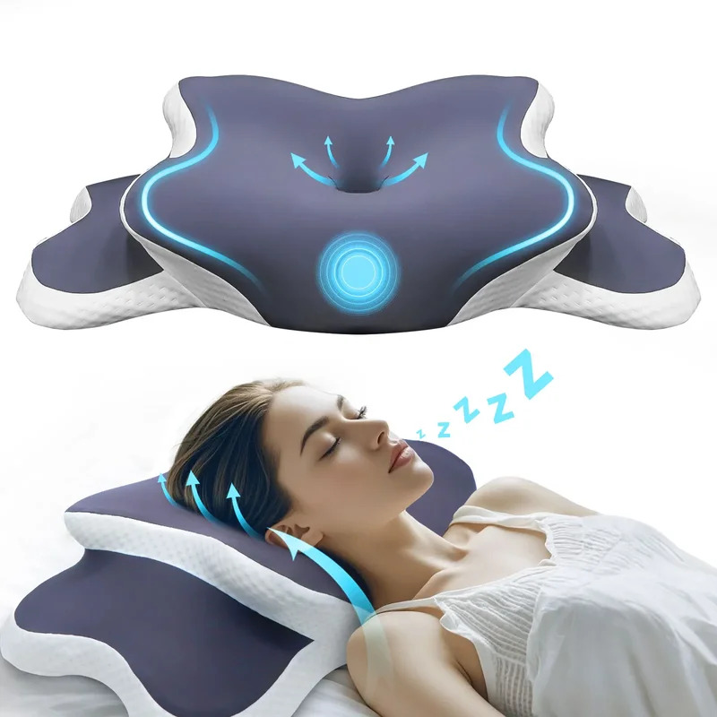 Neck Traction Pillow - 메모리폼 베개 경추 베개 목 통증