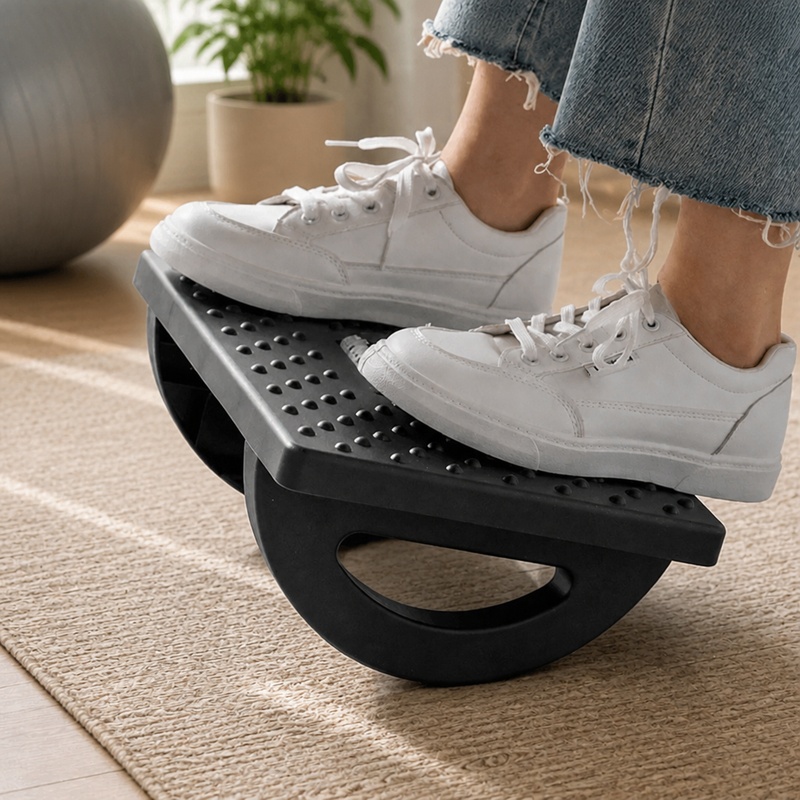 가정 및 사무실용 휴대용 발받침대, 마사지 롤러 포함, - Reflexology Foot Roller 리뷰 및 가격