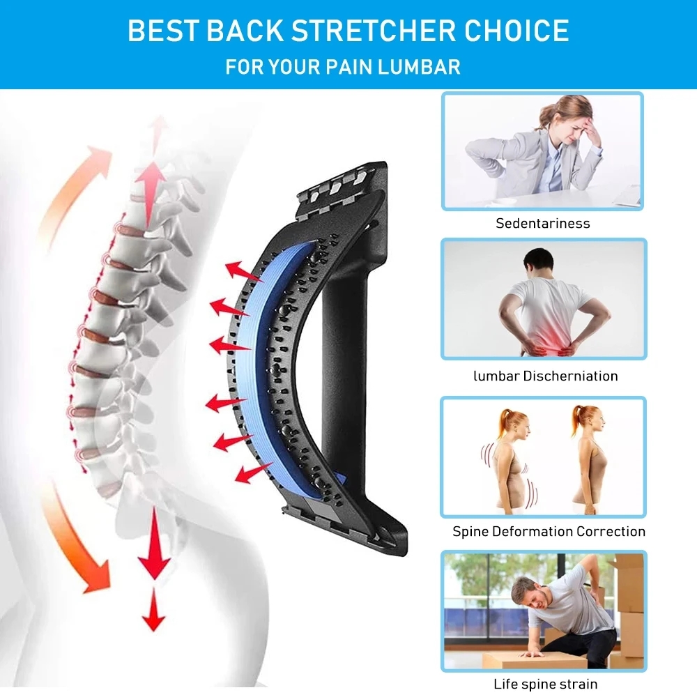자석 등 마사지 근육 이완 스트레칭기 자세 교정기 등  - Back Stretcher Lumbar 리뷰 및 가격