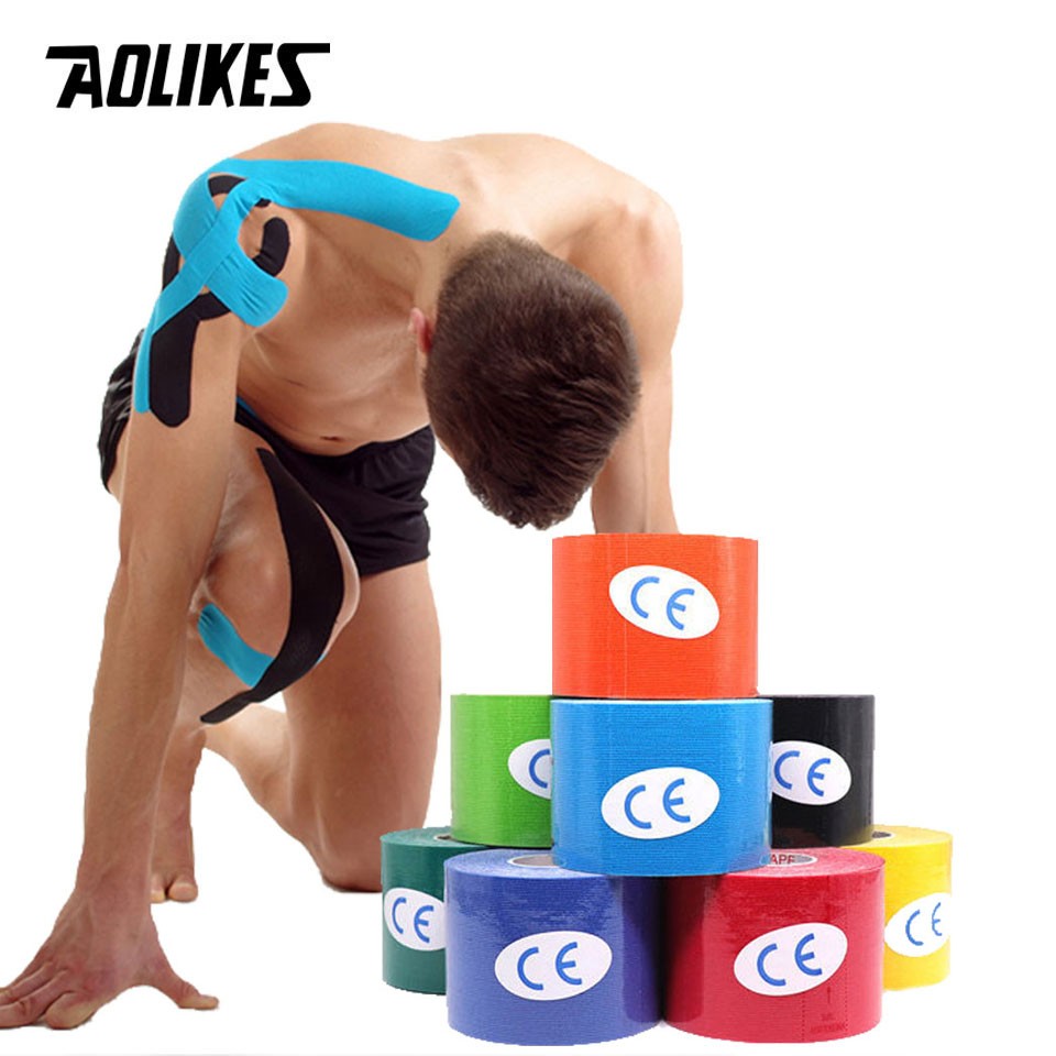 AOLIKES 2 크기 운동 요법 테이프 통기성 방수  - Kinesiology Tape Sports 리뷰 및 가격