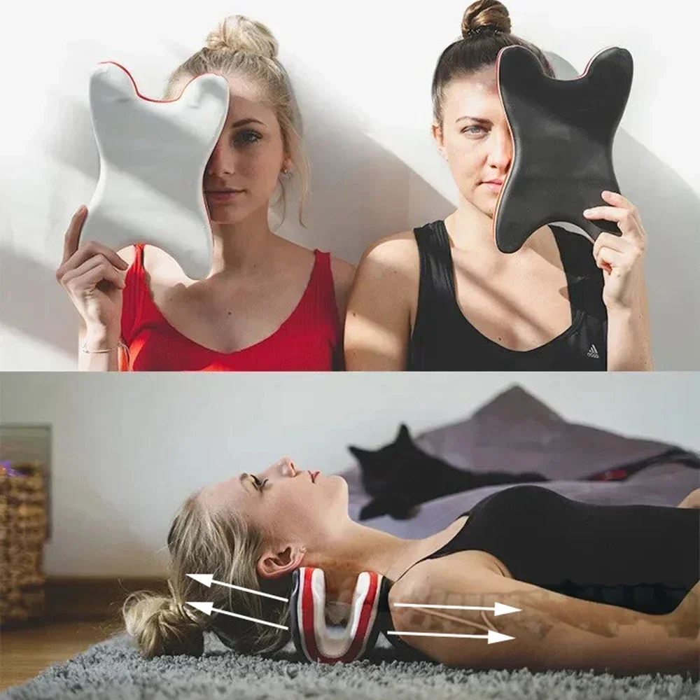 새로운 디자인 목 및 어깨 릴랙서 휴대용 경추 스트레칭 - Neck Traction Pillow 리뷰 및 가격