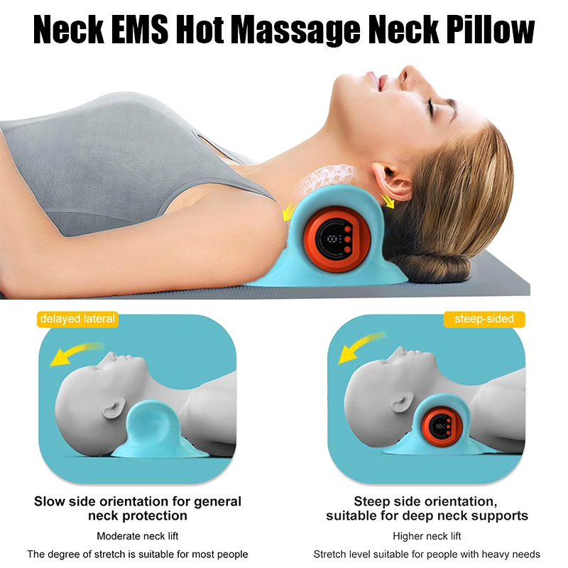 전기 자궁 경부 마사지 기계 목 들것 펄스 견인 난방  - Neck Traction Pillow 리뷰 및 가격