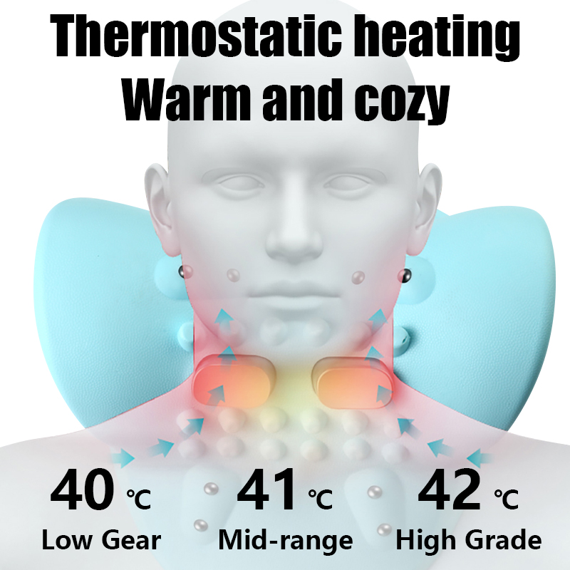 전기 자궁 경부 마사지 기계 목 들것 펄스 견인 난방  - Neck Traction Pillow 리뷰 및 가격