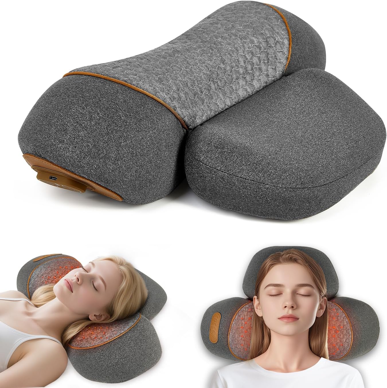 3-in-1 온열 및 경추 트랙션 기능이 있는 목 마사 - Neck Traction Pillow 리뷰 및 가격