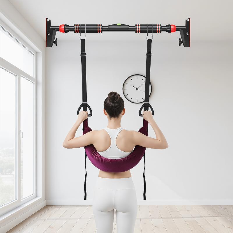 홈짐 요추 트랙션 벨트 조절 가능한 수평 바 스트레칭  - Back Stretcher Lumbar 리뷰 및 가격