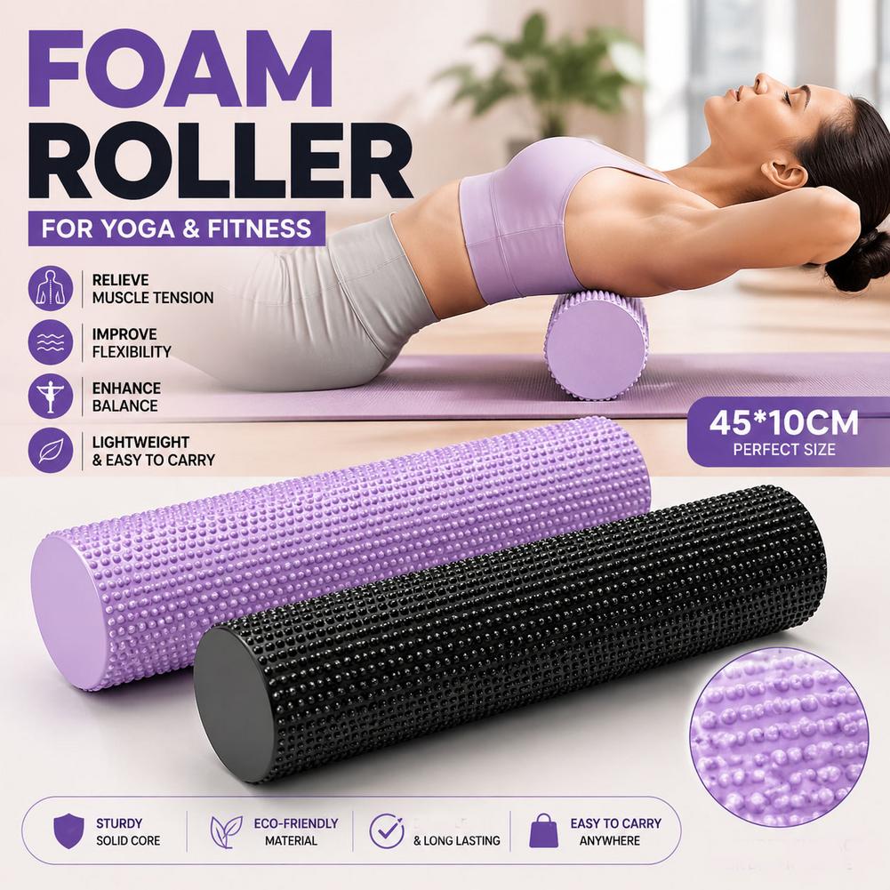EVA 고밀도 요가 폼 롤러 45cm, 피트니스 근육  - Foam Roller Trigger Point 리뷰 및 가격