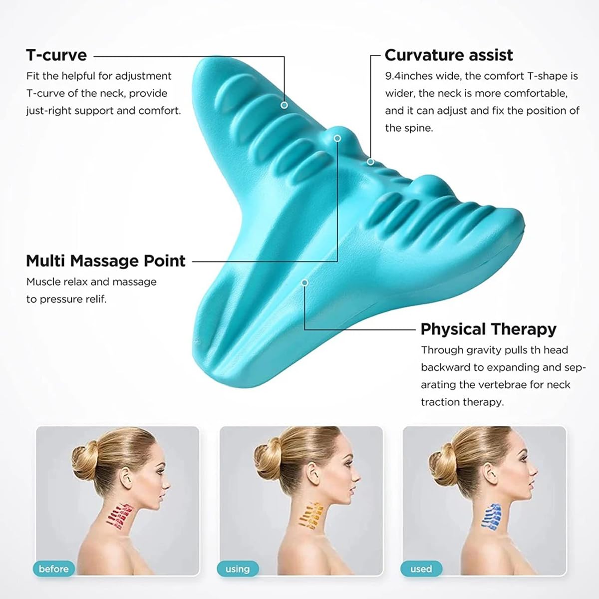 목 및 어깨 이완기, 경추 견인 장치 지압 목 어깨 등 - Neck Traction Pillow 리뷰 및 가격