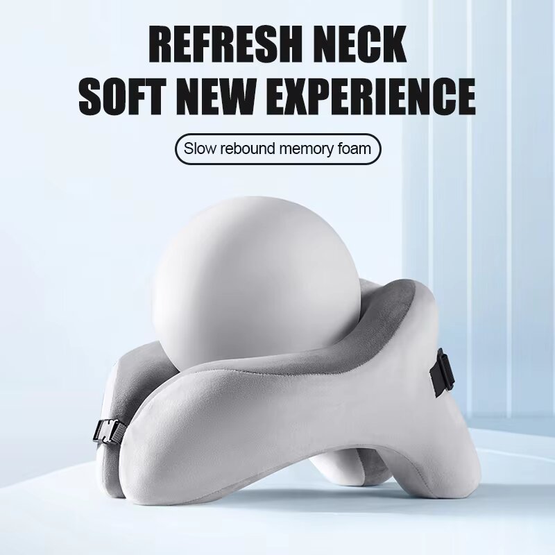 메모리폼 U자형 목베개 여행용 비행기 수면베개 부드러운 - Neck Traction Pillow 리뷰 및 가격