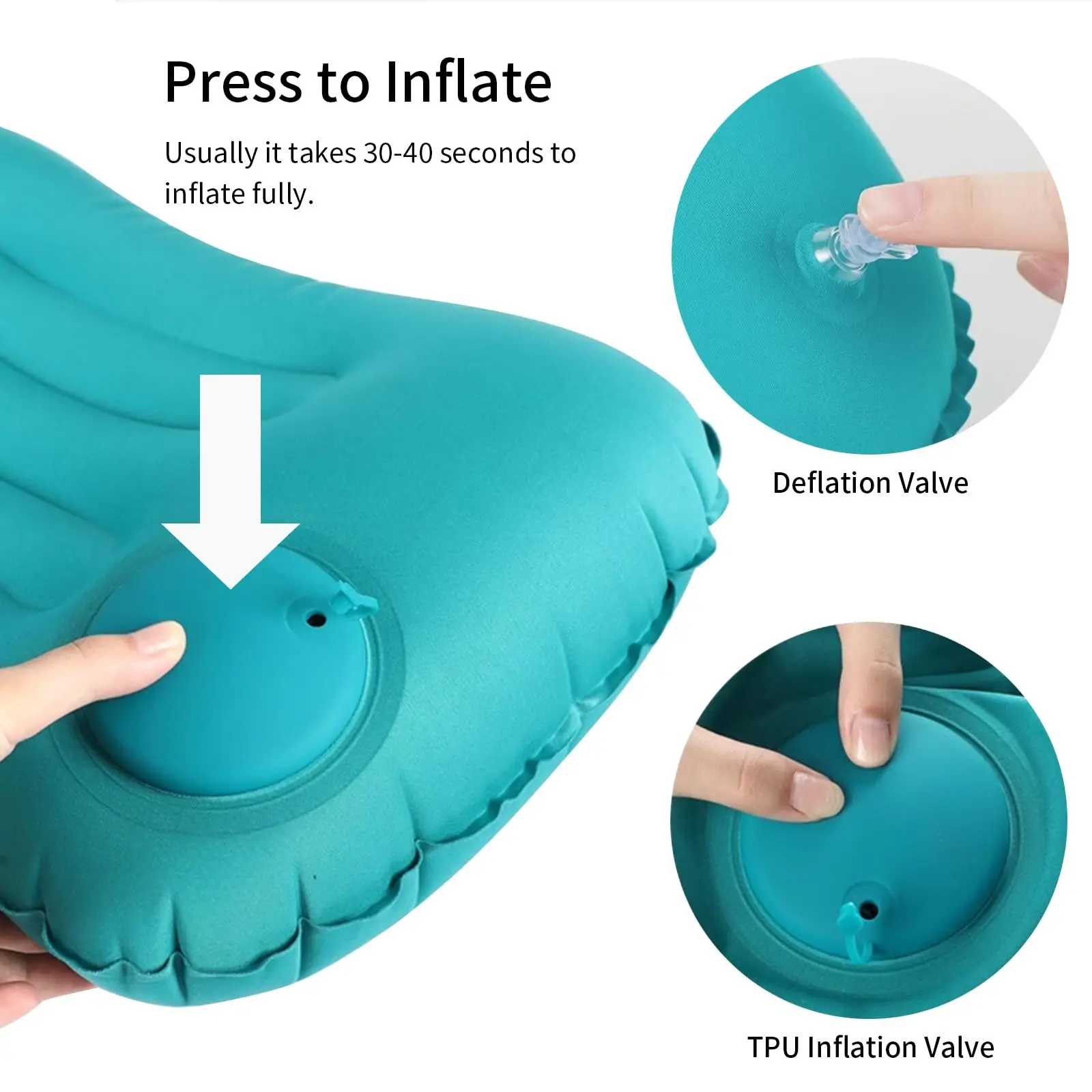 휴대용 편안한 풍선 베개, 캠핑 베개, 풀 베개, 목  - Neck Traction Pillow 리뷰 및 가격