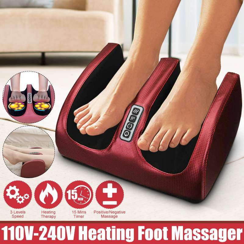 발 마사지 기계 전기 지압 발 마사지 가열 치료 발 다 - Reflexology Foot Roller 리뷰 및 가격