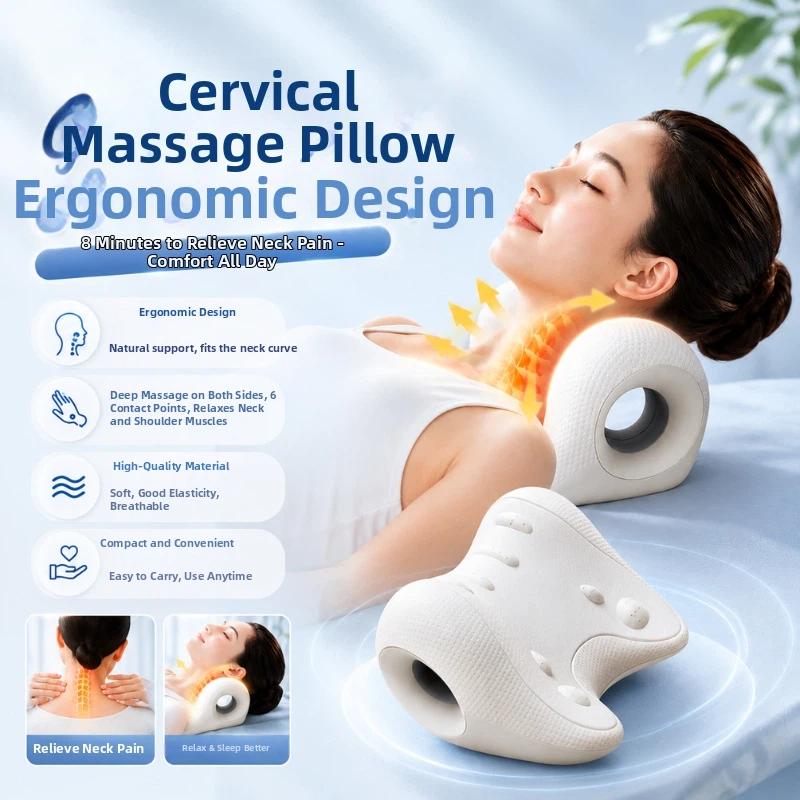 [CO]인체공학적 목과 어깨 마사지 베개는 가정용으로  - Neck Traction Pillow 리뷰 및 가격